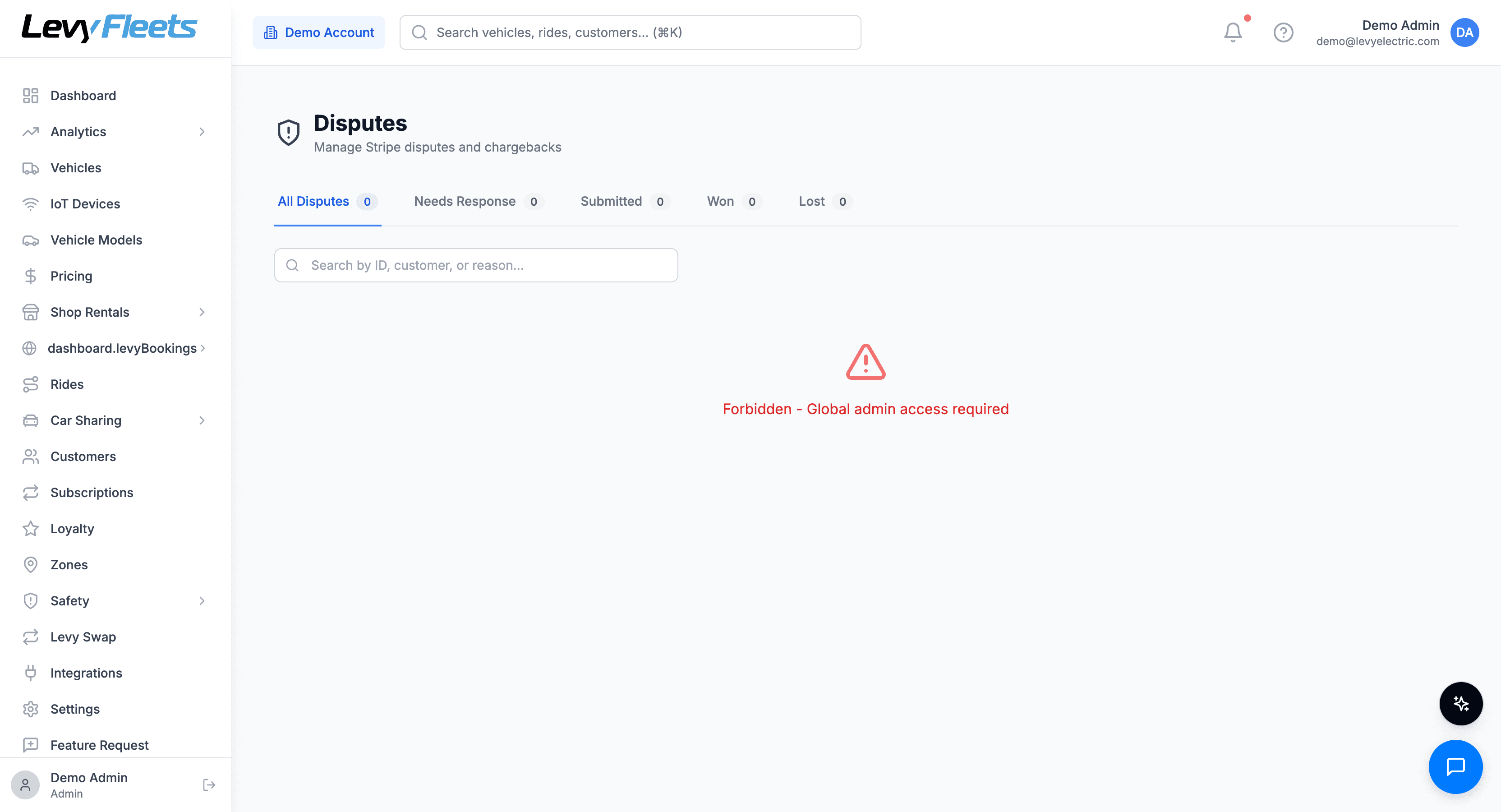 Chargeback and dispute management queue