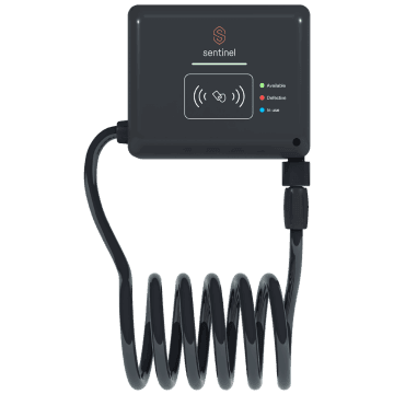 Sentinel smart steel cable lock hero image from the official Sentinel hardware page
