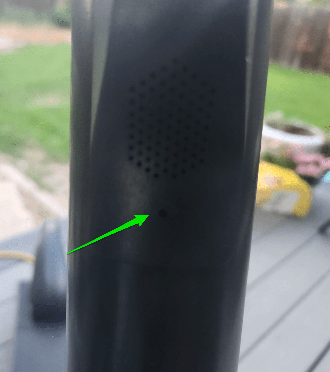 Pin hole location on the scooter stem