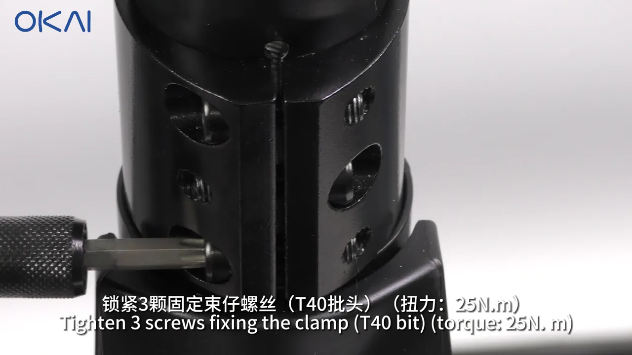 Pop rivet installed in the OKAI ES400A stem