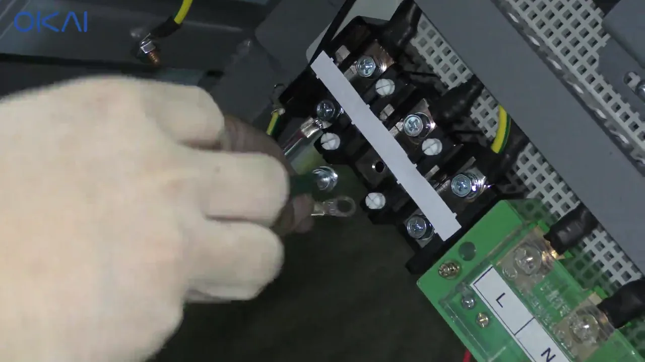 Protective ground and internal charging-station terminals