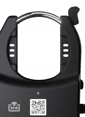 Omni OC33 horseshoe lock body shown without the auxiliary cable