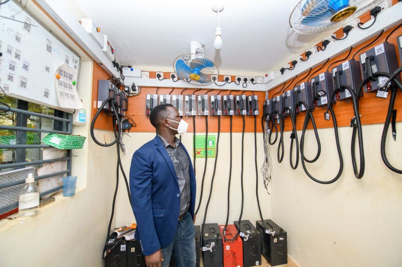 Zembo battery swap station in Uganda