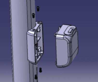 Remove mechanical lock - screws and wire