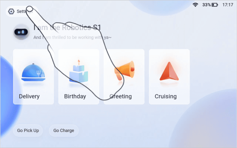 Robot ID location on S1 - view 1