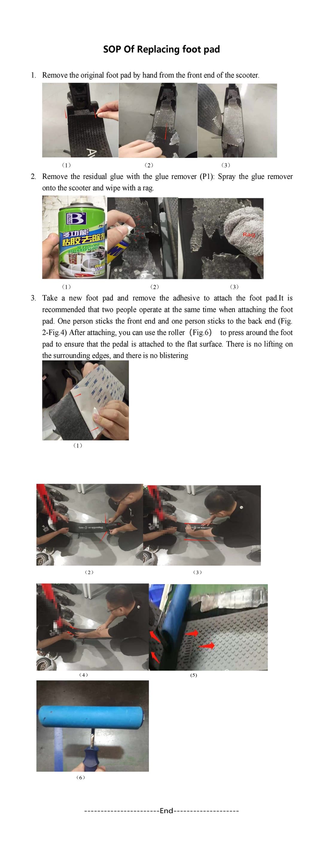 SOP - Replace Foot Pad (ES4) - Visual SOP