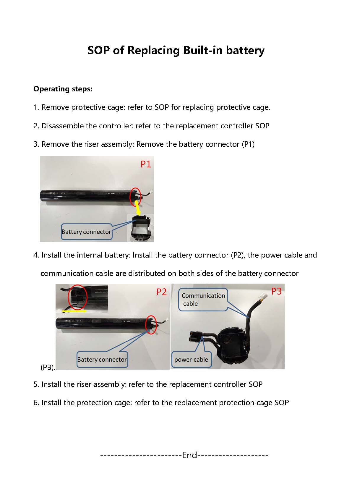 SOP - Replace Built-in Battery (ES4) - Visual SOP