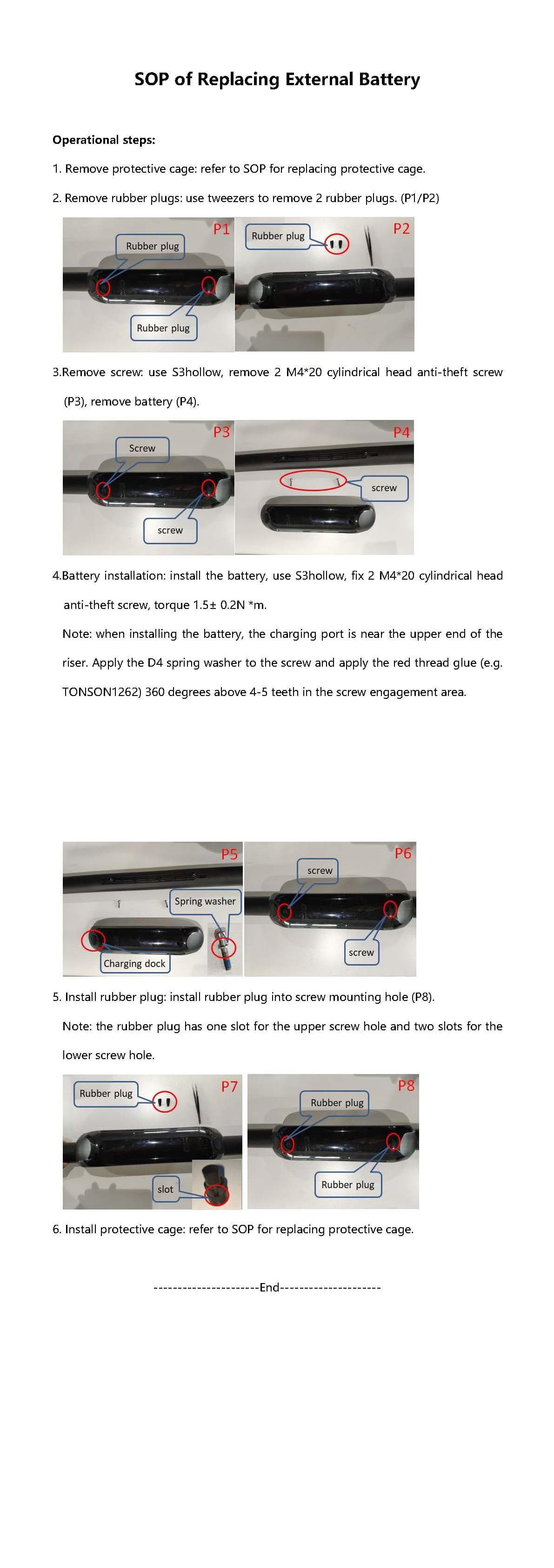 SOP - Replace External Battery (ES4) - Visual SOP