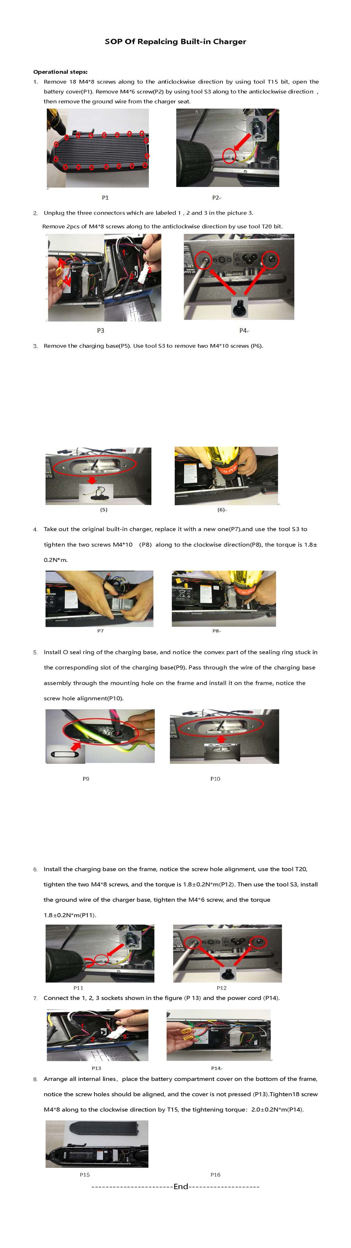 SOP - Replace Built-in Charger (MAX) - Visual SOP