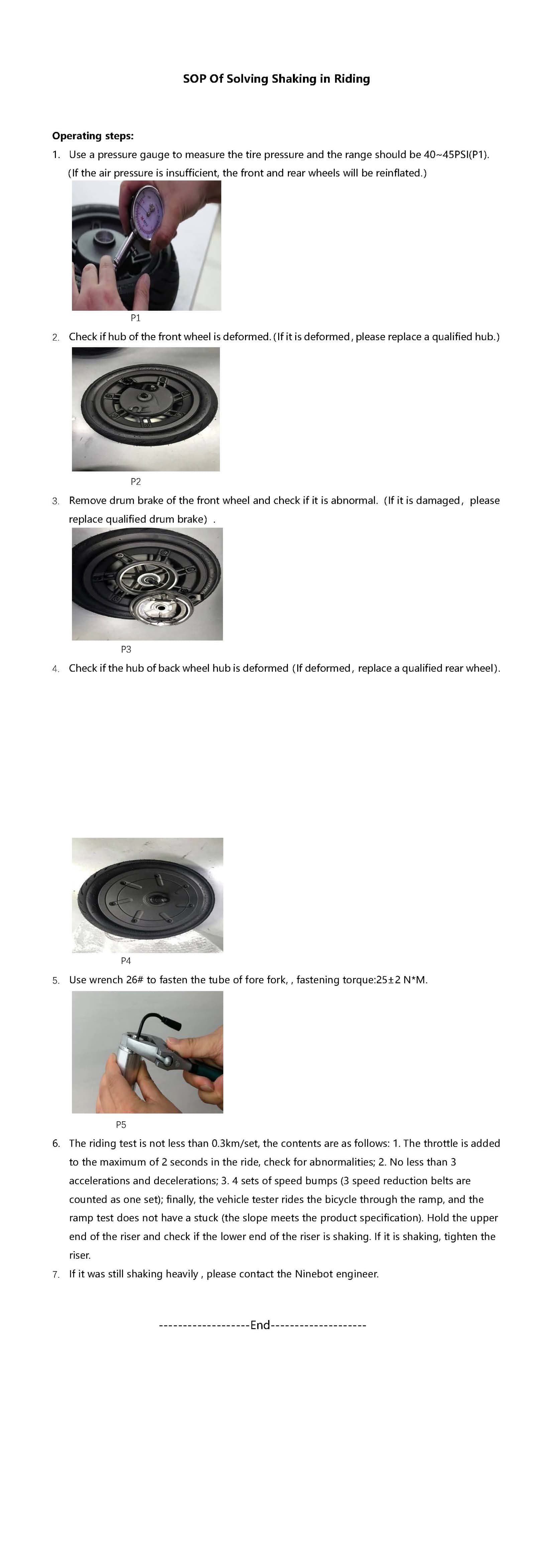 SOP - Solve Shaking While Riding (MAX) - Visual SOP