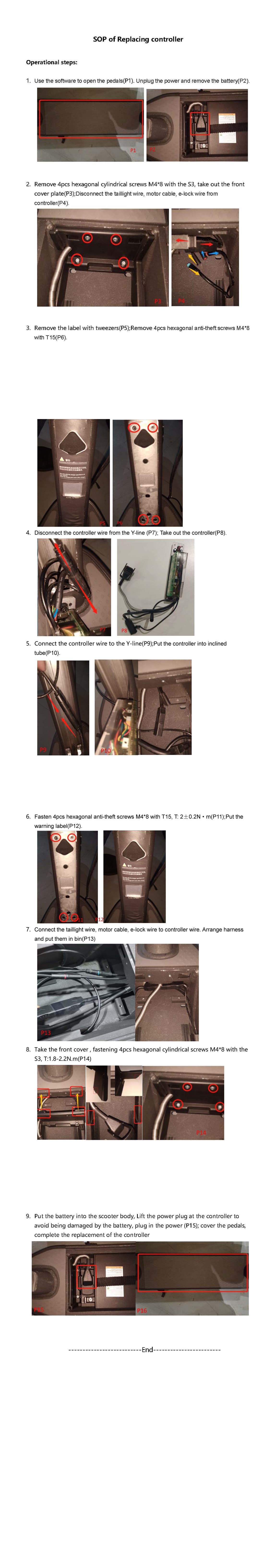 SOP - Replace Controller (MAX PRO/2.2) - Visual SOP