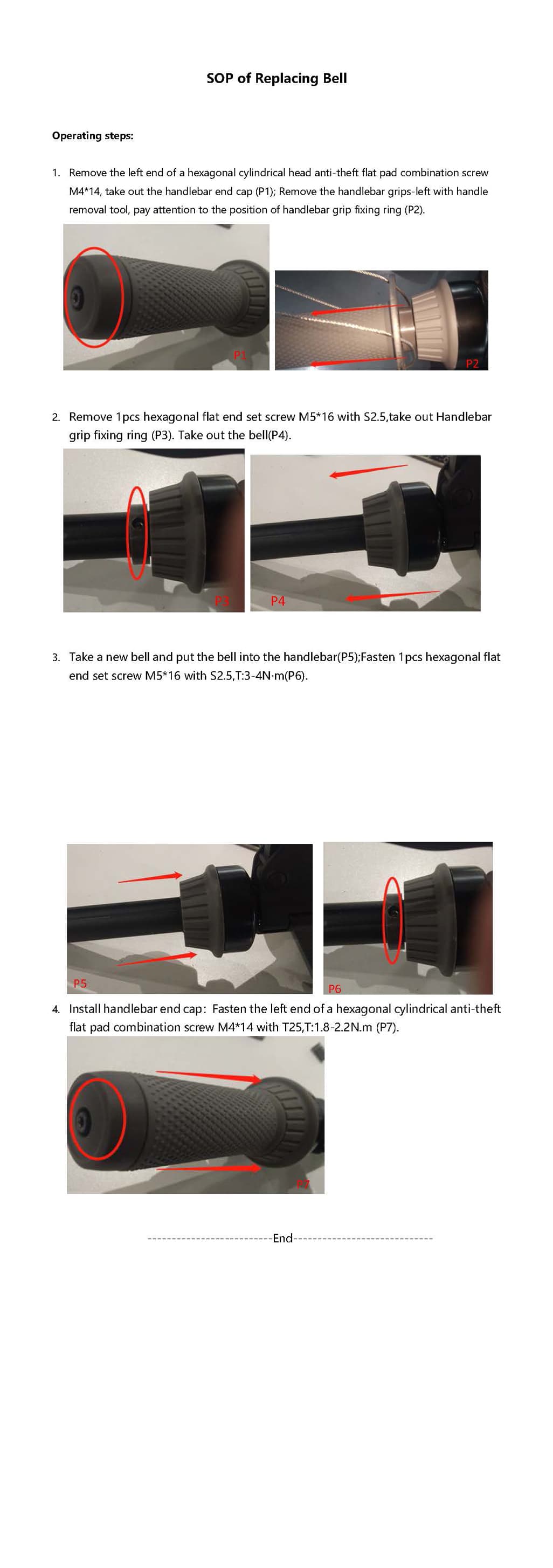 SOP - Replace Bell (MAX PRO) - Visual SOP