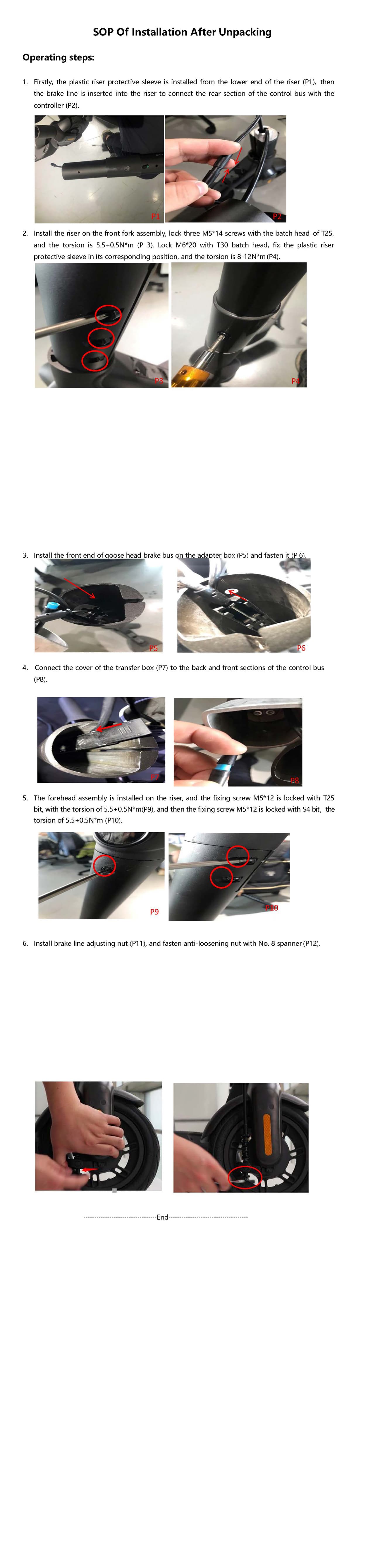 SOP - Installation After Unpacking (MAX PRO) - Visual SOP