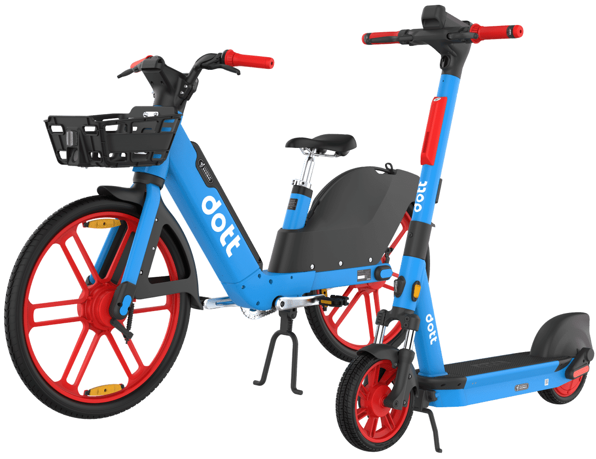 Dott Dott E-Scooter - side profile view
