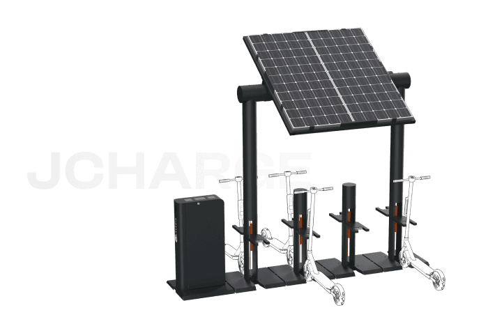 jCharge Solar Charging Station - Primary view