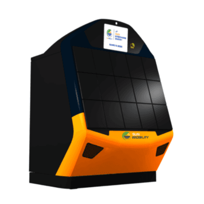 SUN Mobility Quick Interchange battery swap station